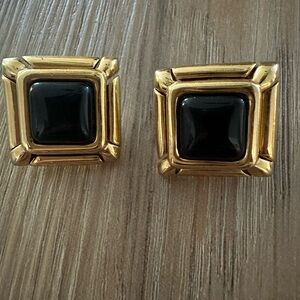 Vintage Nordstrom Gold/Glass Earrings